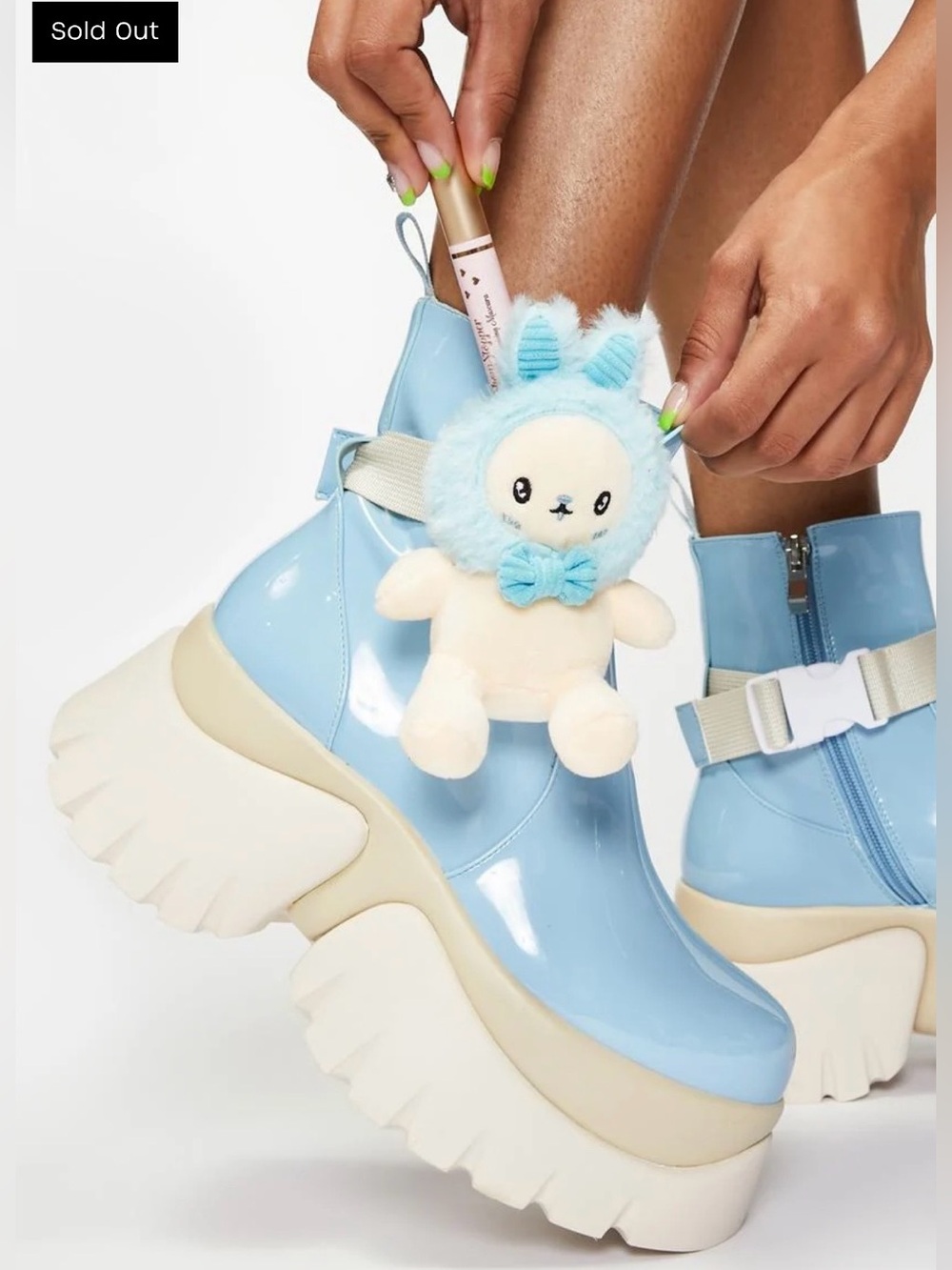KOI Footwear My Blue Melody Vilun Platform Boots 💙 Sold Out Tried On Only